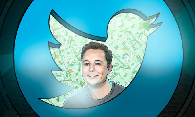 Elon Musk đã đạt thỏa thuận mua Twitter với giá 44 tỷ USD. Ảnh: CoinTelegraph