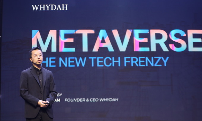 Ông Trí Phạm, CEO Whydah, phát biểu tại sự kiện Tech Awards 2021 do VnExpress tổ chức hồi tháng 1. Ảnh: Quỳnh Trần