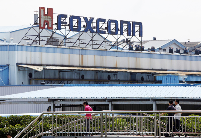 Một nhà máy sản xuất iPhone của Foxconn. Ảnh:Bloomberg.